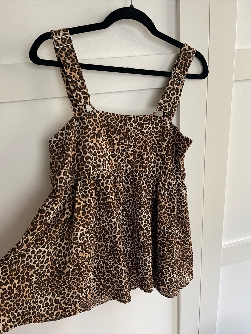 wild fable Leopard-Print Adjustable Strap Cami Top - Brown/Tan